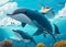 Write a short story about a sailor\\\'s encounter with a pod of playful dolphins in the open sea.