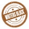 WRITERS BLOCK text on brown round grungy stamp