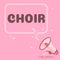 Writing displaying text Choir. Word Written on a group organized to perform ensemble singing