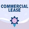 Writing displaying text Commercial Lease. Word for refers to buildings or land intended to generate a profit Illuminated