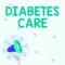 Writing displaying text Diabetes Care. Business idea Journal for the health care practitioner to treat diabetes