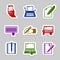 Writing icon set