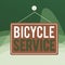 Writing note showing Bicycle Service. Business photo showcasing offering services like bicycle rent or and maintenance Memo