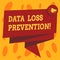Writing note showing Data Loss Prevention. Business photo showcasing Software that detects potential data breaches Folded 3D