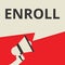 Writing note showing Enroll