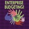 Writing note showing Enterprise Budgeting. Business photo showcasing estimated income and expenses associated in