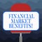 Writing note showing Financial Market Benefits. Business photo showcasing Contribute to the health and efficacy of a market Blank