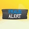 Writing note showing Fraud Alert. Business photo showcasing security alert placed on credit card account for stolen