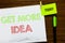Writing note showing Get More Idea. Business photo showcasing Random Input Mind Map Picture Mock up Surveys Visualization Open not