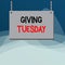 Writing note showing Giving Tuesday. Business photo showcasing international day of charitable giving Hashtag activism