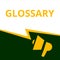 Writing note showing Glossary