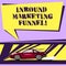 Writing note showing Inbound Marketing Funnel. Business photo showcasing process of attracting a large amount of prospects Car