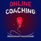 Writing note showing Online Coaching. Business photo showcasing Learning from online and internet with the help of a coach