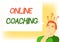 Writing note showing Online Coaching. Business photo showcasing Learning from online and internet with the help of a coach