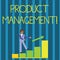 Writing note showing Product Management. Business photo showcasing organisational lifecycle function within a company