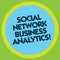 Writing note showing Social Network Business Analytics. Business photo showcasing Online modern networking connection