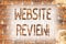 Writing note showing Website Review. Business photo showcasing Homepage Evaluation Customer Opinion Satisfaction Ranking Brick