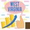 Writing note showing West Virginia. Business photo showcasing United States of America State Travel Tourism Trip Historical Thumb