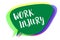 Writing note showing Work Injury. Business photo showcasing Accident in job Danger Unsecure conditions Hurt Trauma Speech bubble i