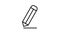 writing pencil animated outline icon