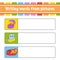 Writing words from pictures. Education developing worksheet. Ring box, envelope, candy box. Activity page for kids. Puzzle for