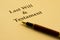 Writing Your Will