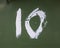 Written Wording in Distressed State Typography Found Number 10 Ten