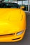 Wroclaw, Poland, August 22, 2021: view of the yellow fast car.