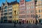 Wroclaw, Poland - March 4, 2018: Wroclaw Market Square in evening in historic capital of Silesia, Poland, Europe.