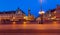 Wroclaw in Poland / night  historical architecture of the old square