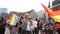 Wroclaw, Poland - October 3, 2020. Equality March for Poland. Many People Walking on lgbt Gay Parade With Rainbow