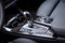 WROCLAW, POLAND - OCTOBER 31, 2017: close-up photo of gear selector of automatic gearbox