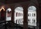 Wroclaw, Poland: Wroclaw national museum ,interior view of the white neoclassical atrium designer ceiling and