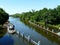 WROCLAW,SILESIA,POLAND-Ship in the Bartoszowice Sailing Canal.