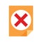 Wrong icon, incorrect sign, disagreement symbol, reject and deny icon