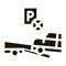 Wrong Parking Car Icon Vector Glyph Illustration