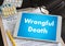 Wrongful Death Doctor talk and patient medical working at offi