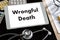 Wrongful Death Doctor talk and patient medical working at offi