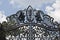 Wrought gates. Image of a decorative cast iron gates. metal gates close up. beautiful gates with artistic forging.Image of god and