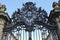 Wrought-iron gate of the baroque Palace Werneck, Germany.