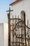 Wrought iron gate of an orthodox church, Greece