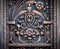 wrought-iron gates, ornamental forging, forged elements close-up