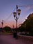 Wrought Iron Street Lanterns and Light Strings