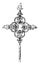 Wrought-Iron Tomb Cross vintage illustration