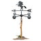 Wrought iron weathervane in form of horse