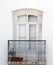 Wrought iron window balcony, Travira, Portugal