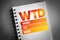 WTD - Week To Date acronym