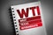 WTI - West Texas Intermediate acronym