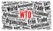 WTO, world trade organization word cloud