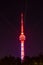 Wuhan Guishan TV Tower night and light show scenery